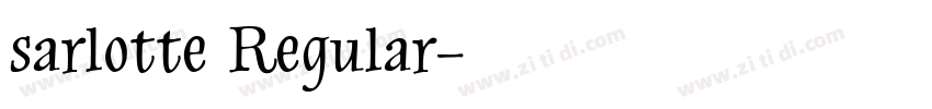 sarlotte Regular字体转换